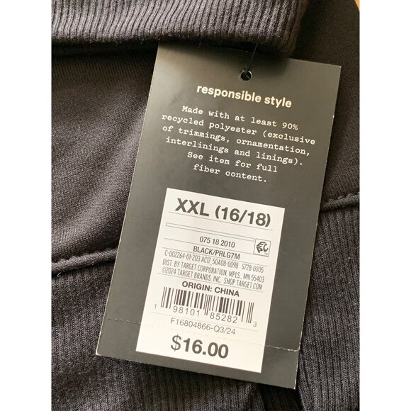 Art Class Youth Holly Jolly Vibes Sweatshirt Black Crewneck Long Sleeve Size XXL - Picture 9 of 11